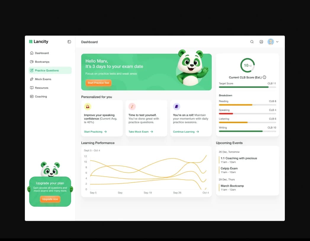 Lancity: AI-powered exam prep