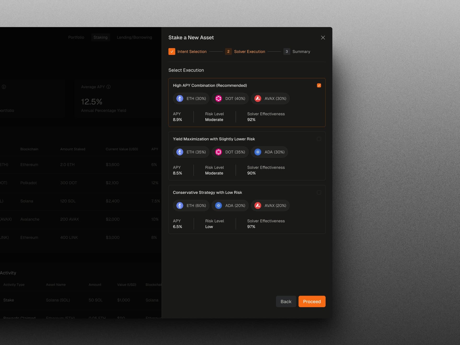 SpoonFi — Interface